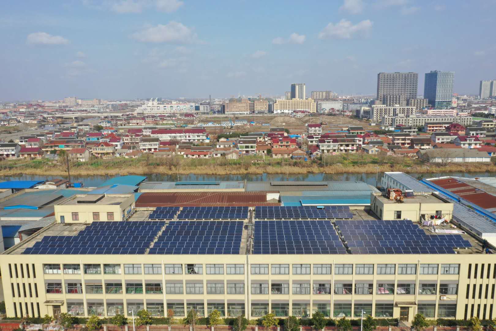 南通某化纤厂206KW光伏电站